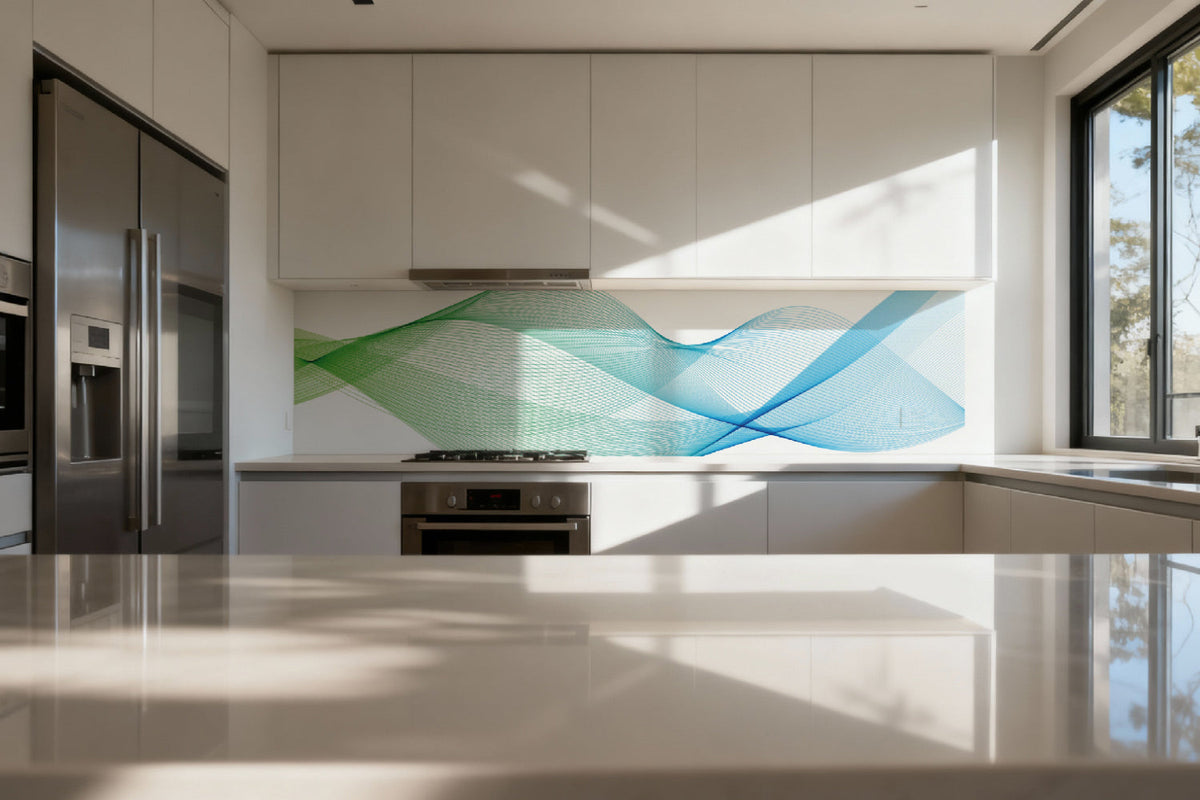 Küchenrückwand Abstrakte Wellen