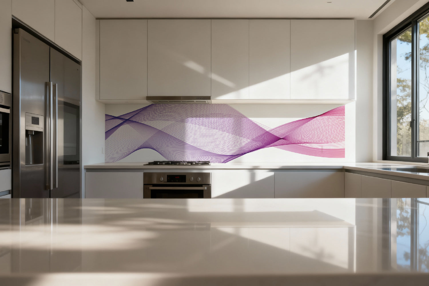 Küchenrückwand Abstrakte Linien