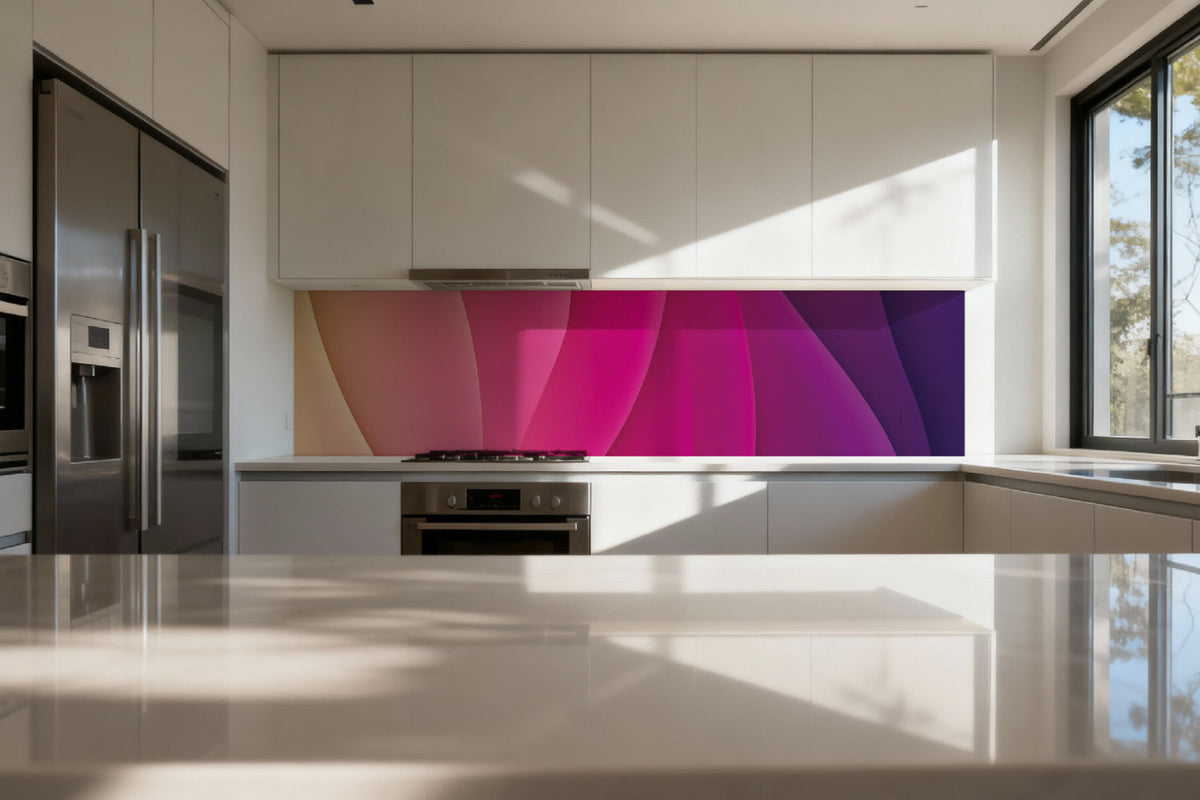 Küchenrückwand Abstrakt Pink Violett