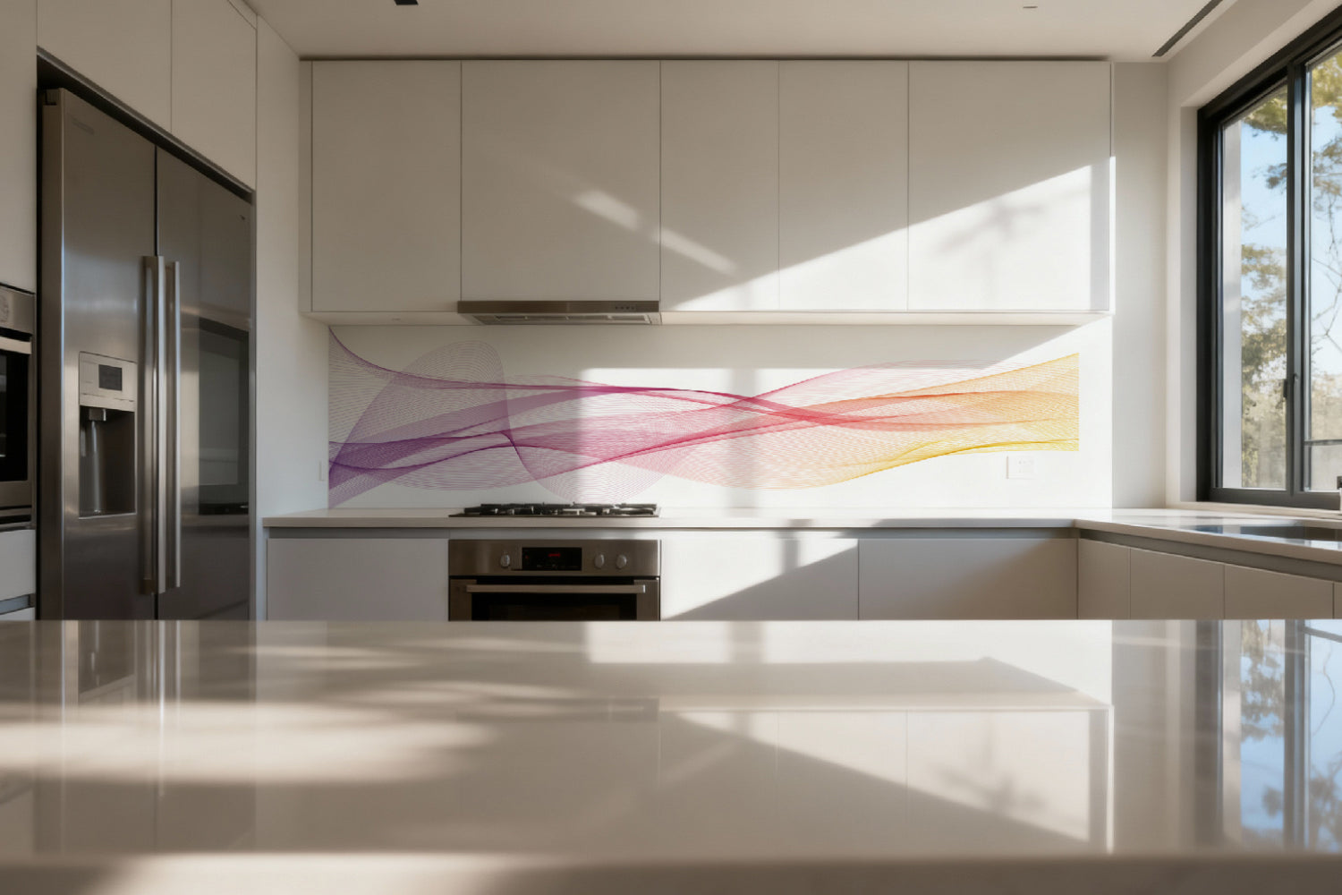 Küchenrückwand Elegant Pastellfarben