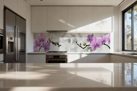 Küchenrückwand Orchidee Lila Design
