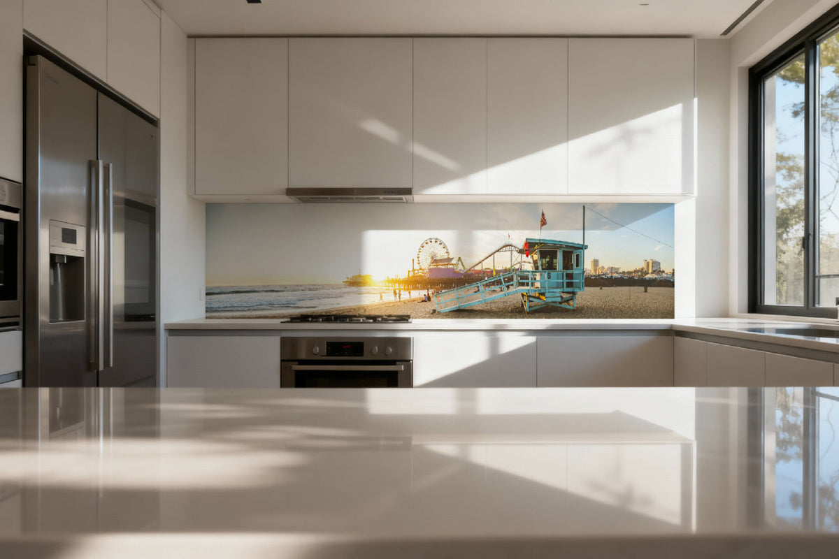 Küchenrückwand Strand Sonnenuntergang Kalifornien