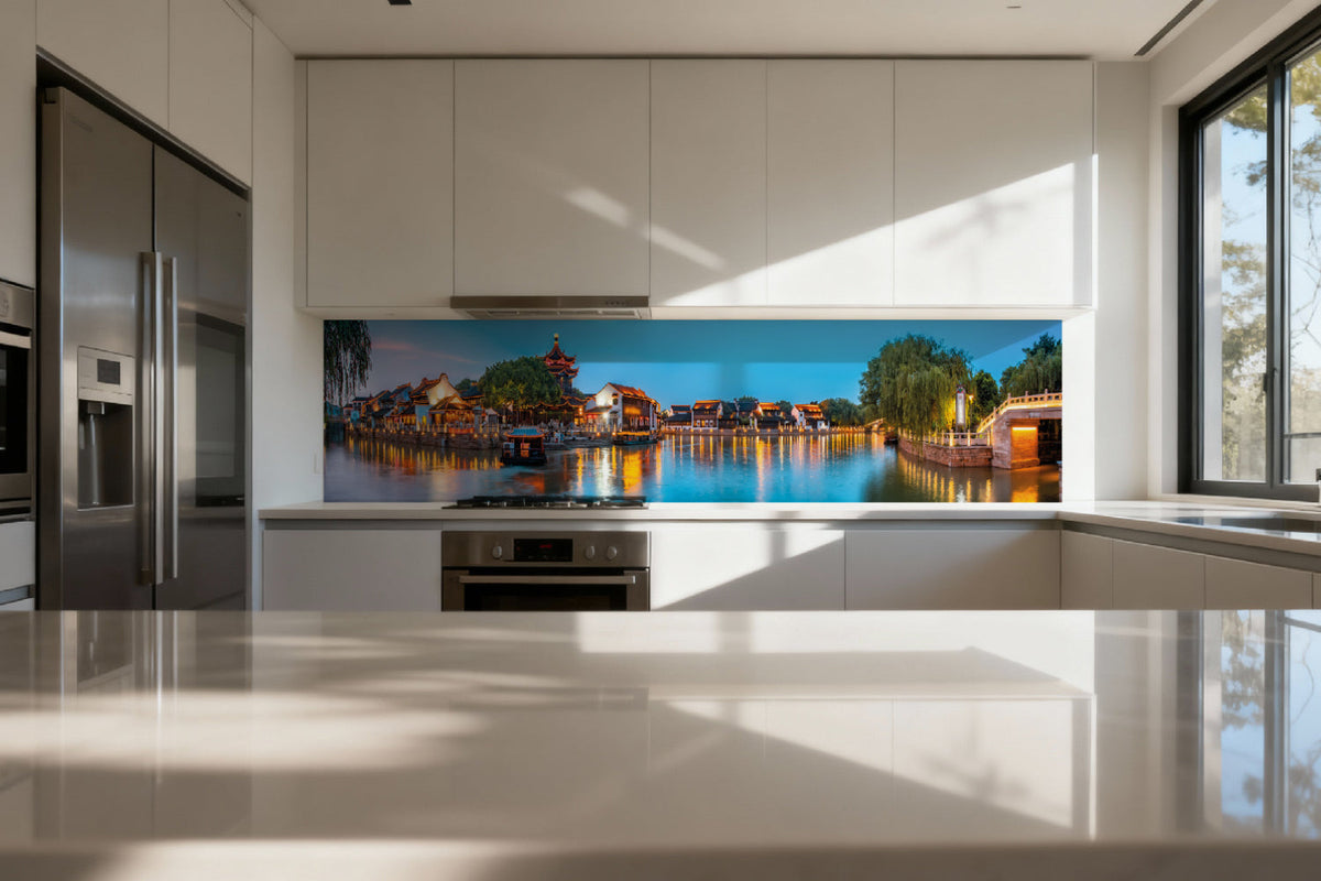 Küchenrückwand China Nachtansicht