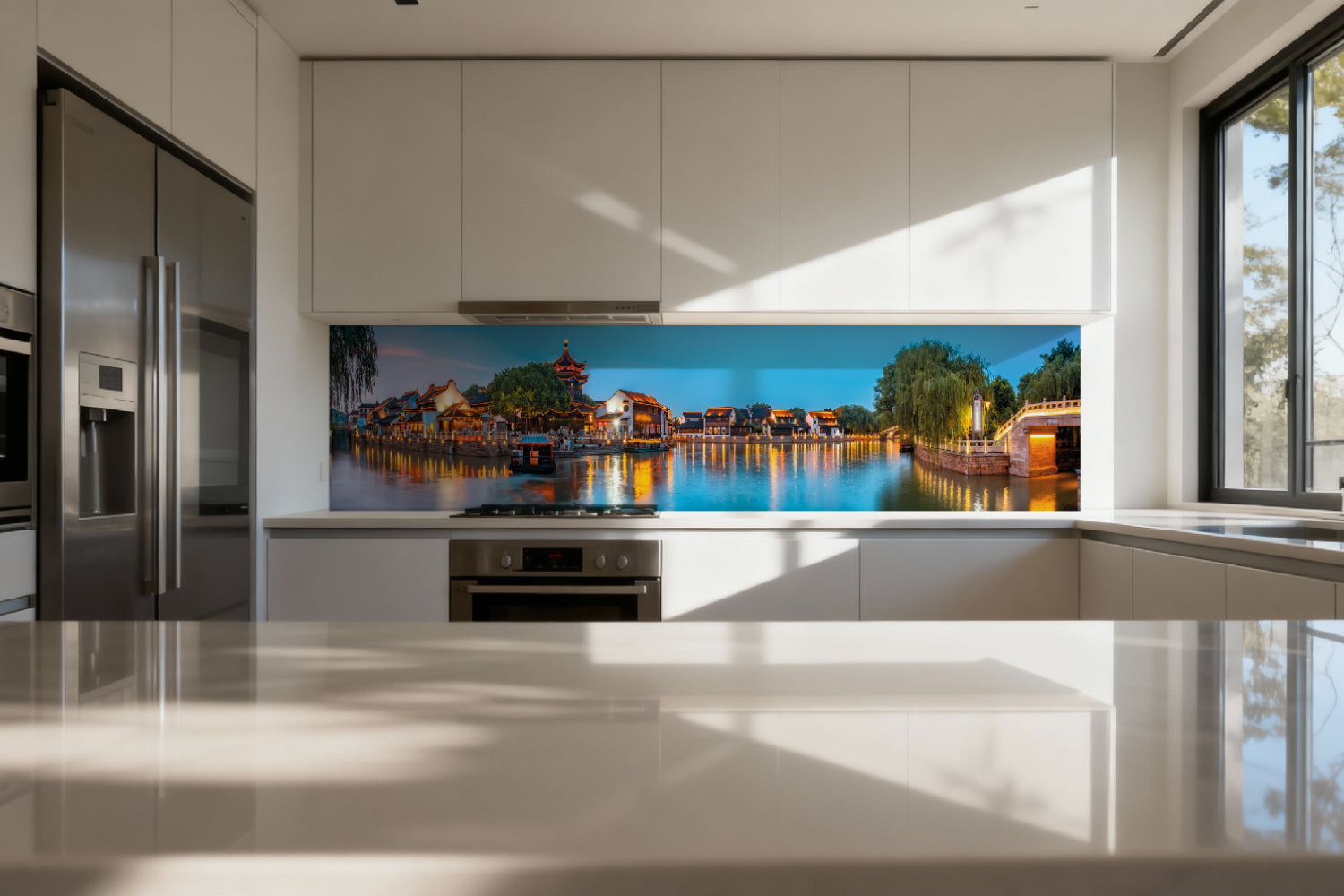 Küchenrückwand China Nachtansicht