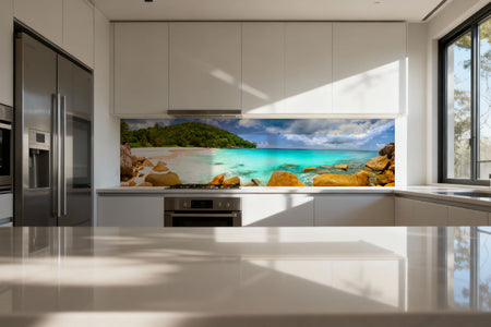 Küchenrückwand Traumstrand Tropisch
