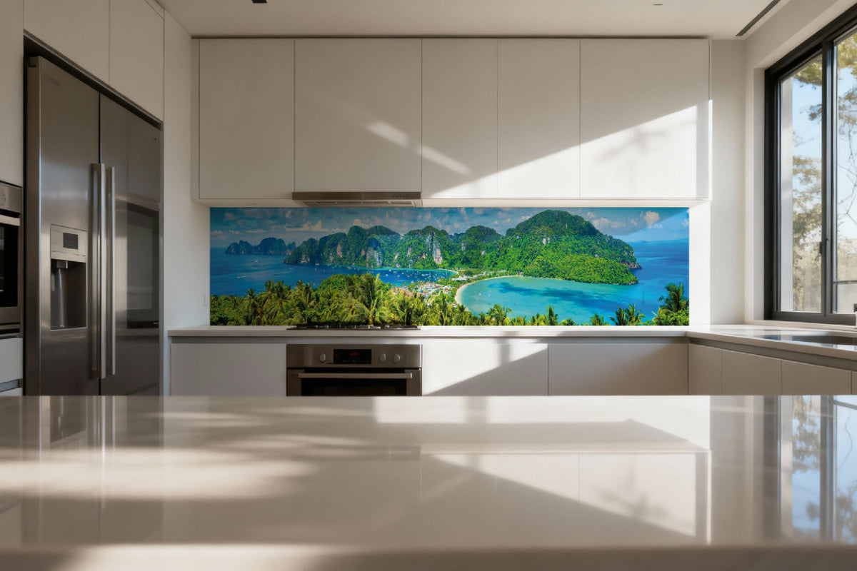 Küchenrückwand Tropische Insel Panorama