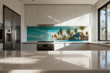 Küchenrückwand Palmenstrand