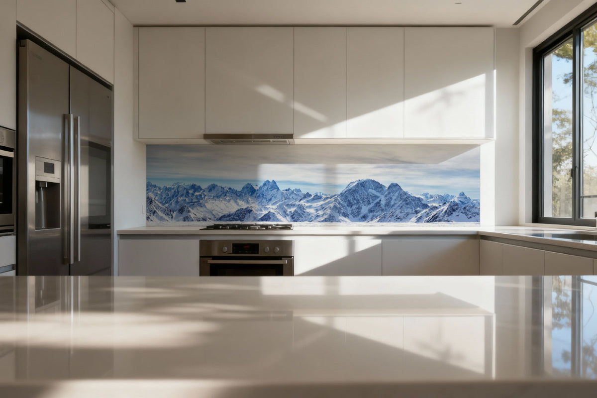 Küchenrückwand Panorama Winterberge
