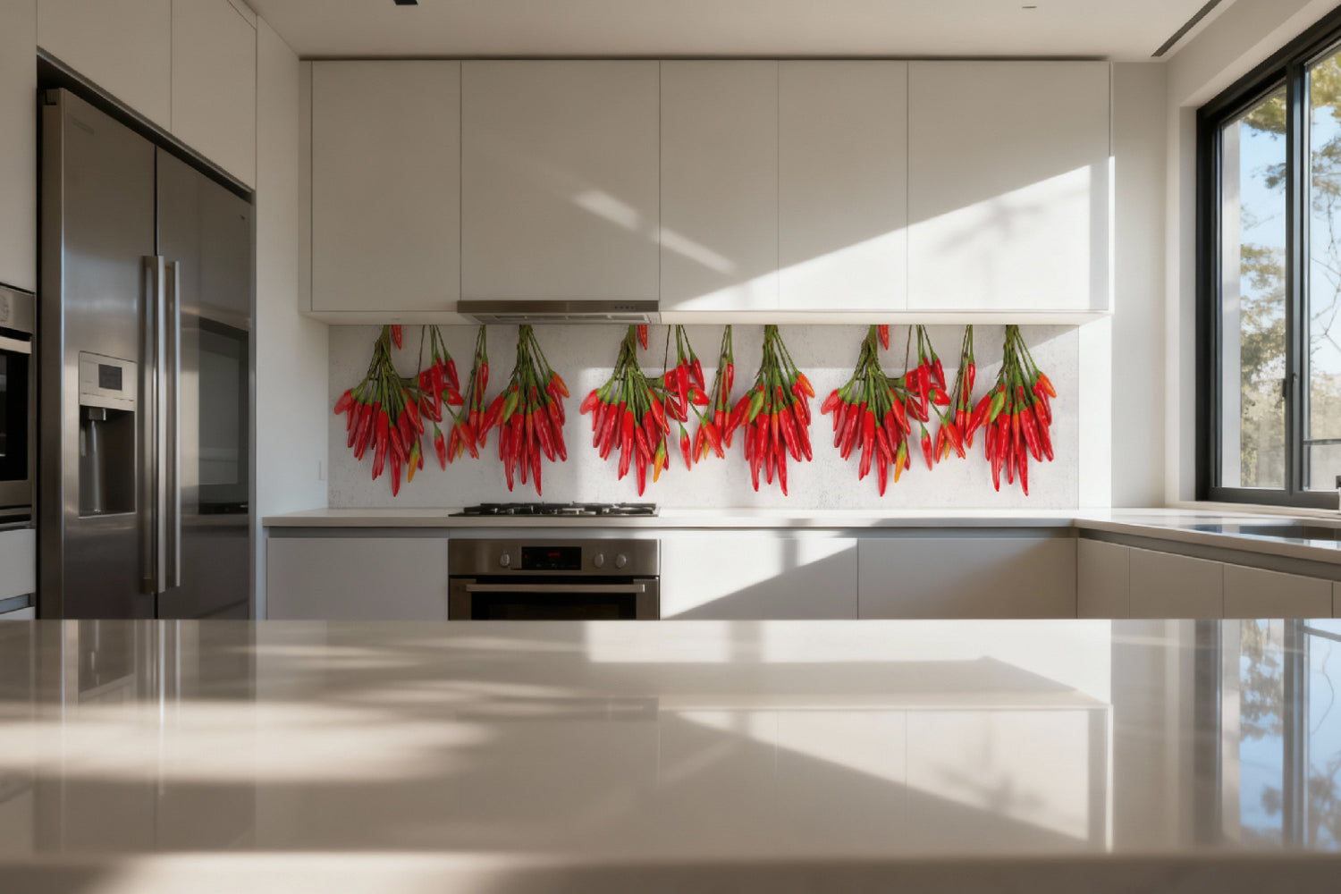 Küchenrückwand Rote Chilischoten