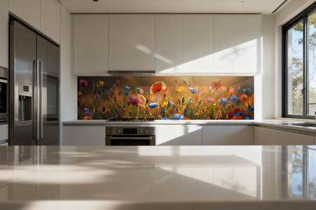 Küchenrückwand Sommerliche Wildblumen