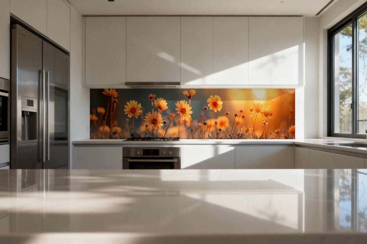 Küchenrückwand Sommerblumen
