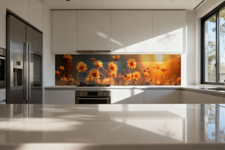 Küchenrückwand Sommerblumen