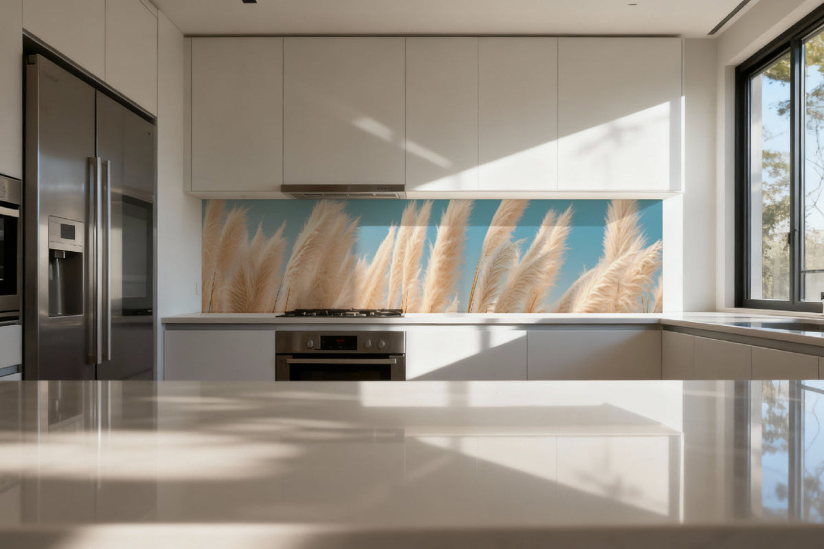 Küchenrückwand Boho Stil Naturmotiv