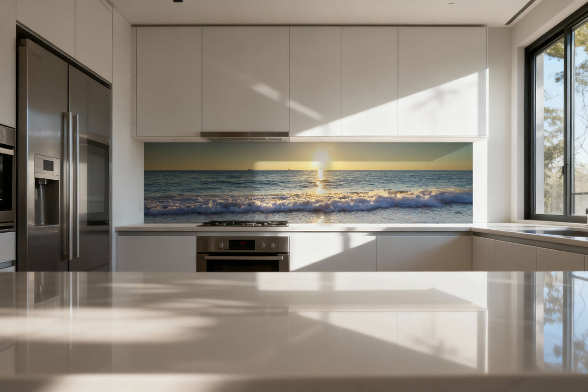 Küchenrückwand Strand und Meerblick
