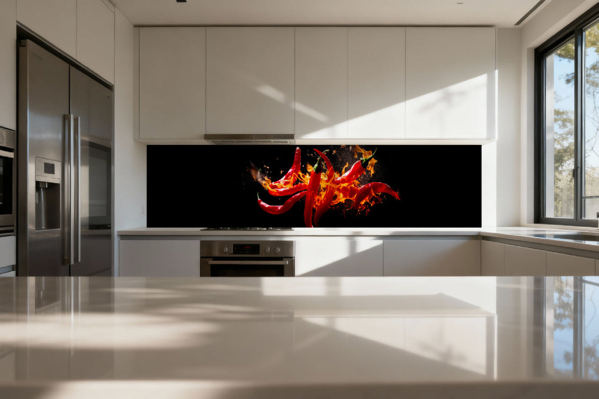 Küchenrückwand Feurige Chili