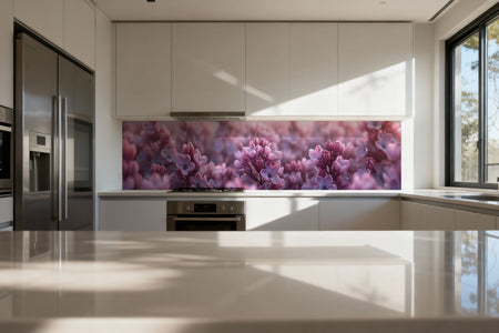 Küchenrückwand Fliederblüten Romantik