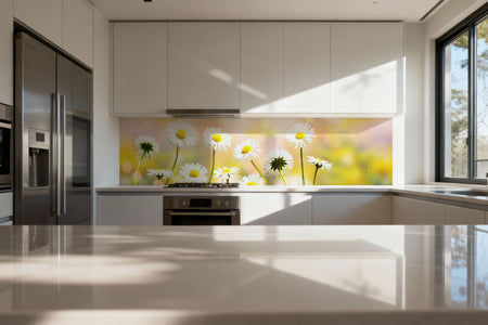 Küchenrückwand Gänseblümchen