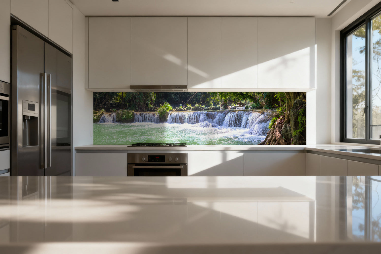 Küchenrückwand Wasserfall