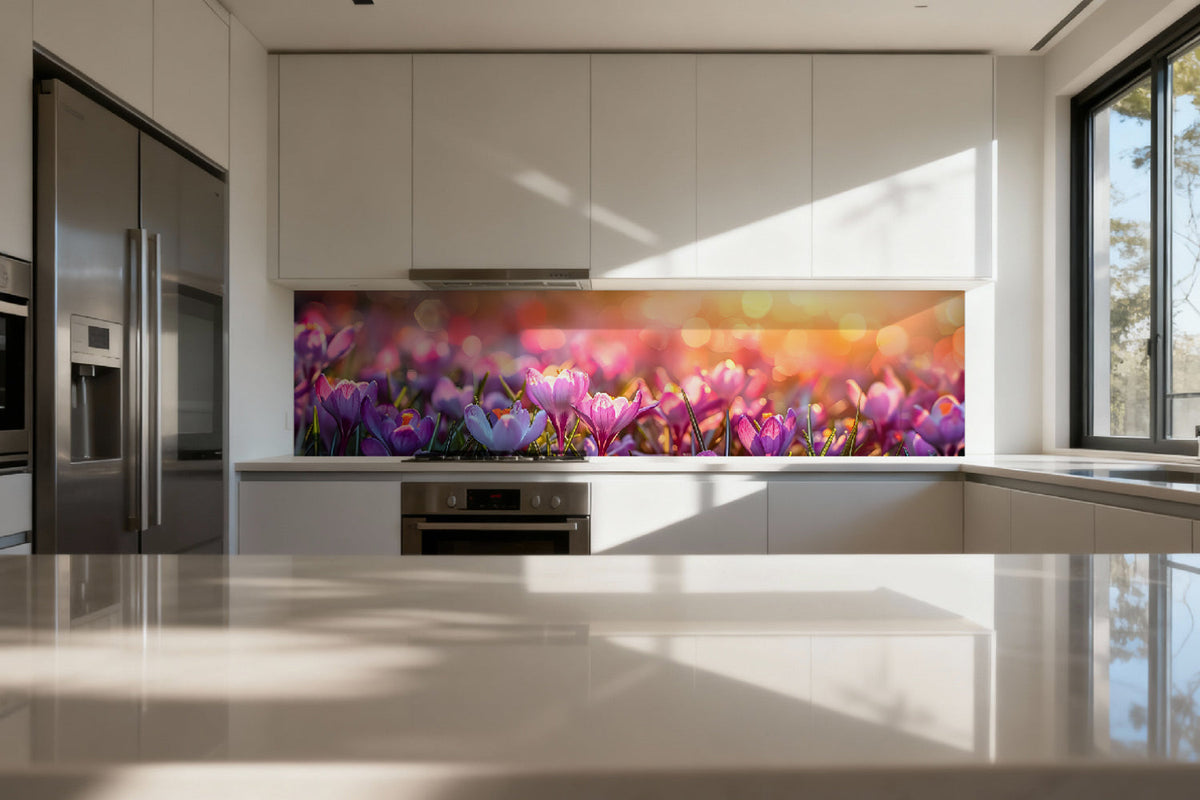 Küchenrückwand Frühlingsblumen