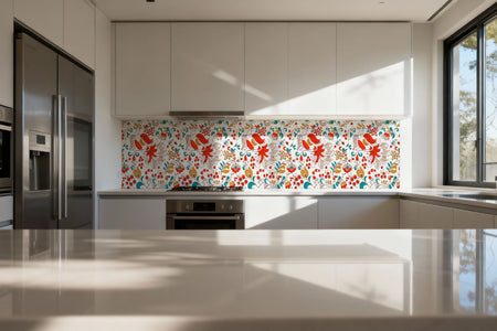 Küchenrückwand Buntes Folklore-Muster