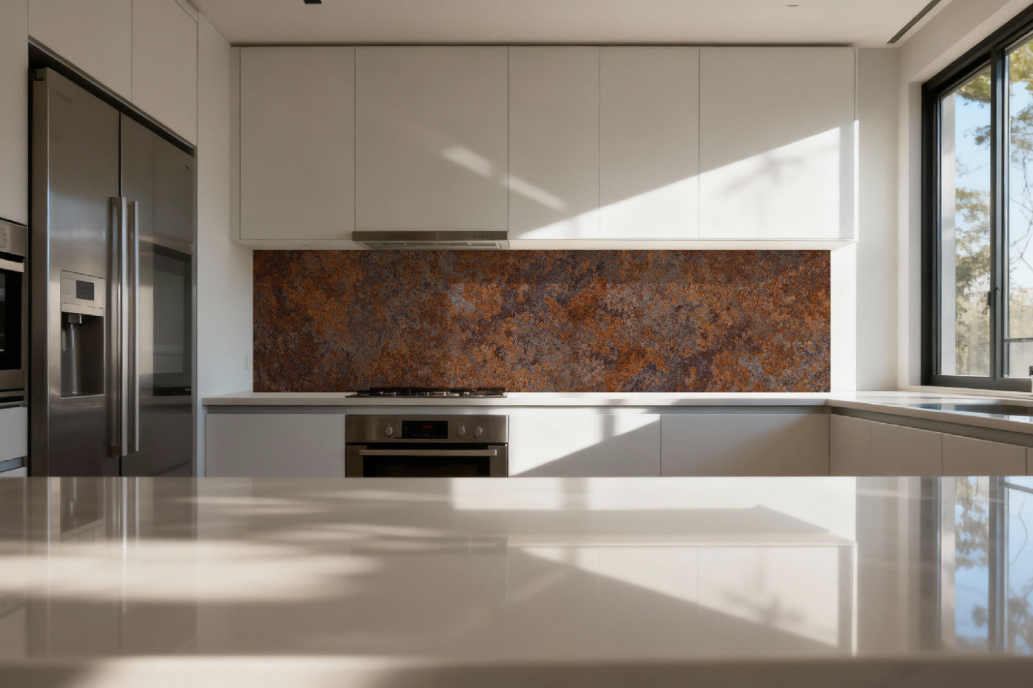 Küchenrückwand Rostoptik Dunkel