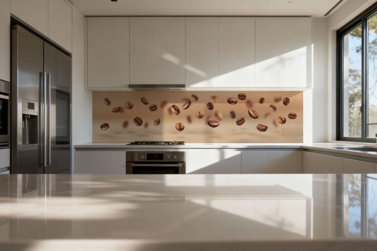 Küchenrückwand Kaffeebohnen Design