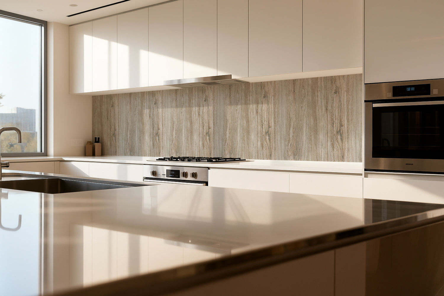 Küchenrückwand Holzoptik