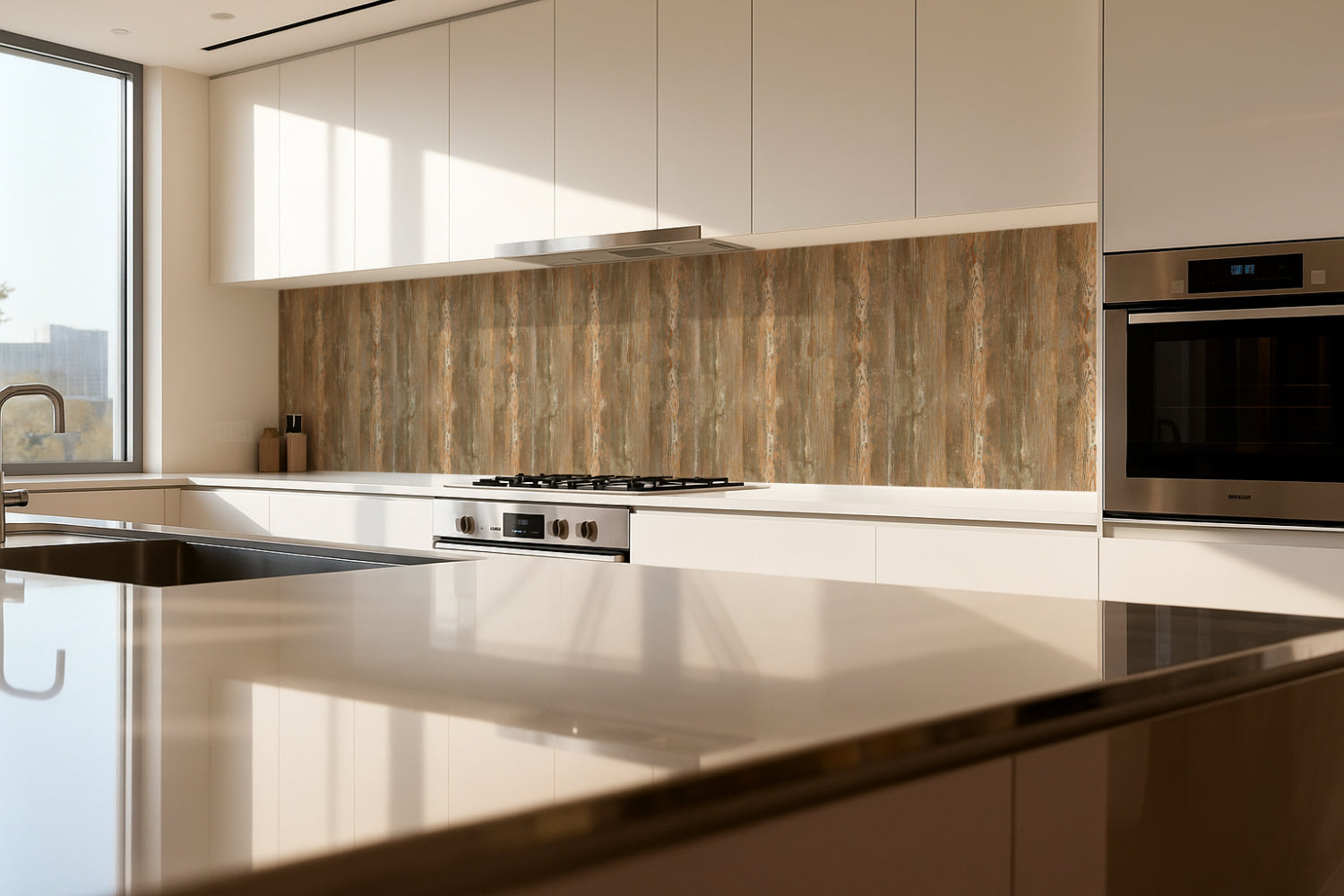 Küchenrückwand Holzoptik