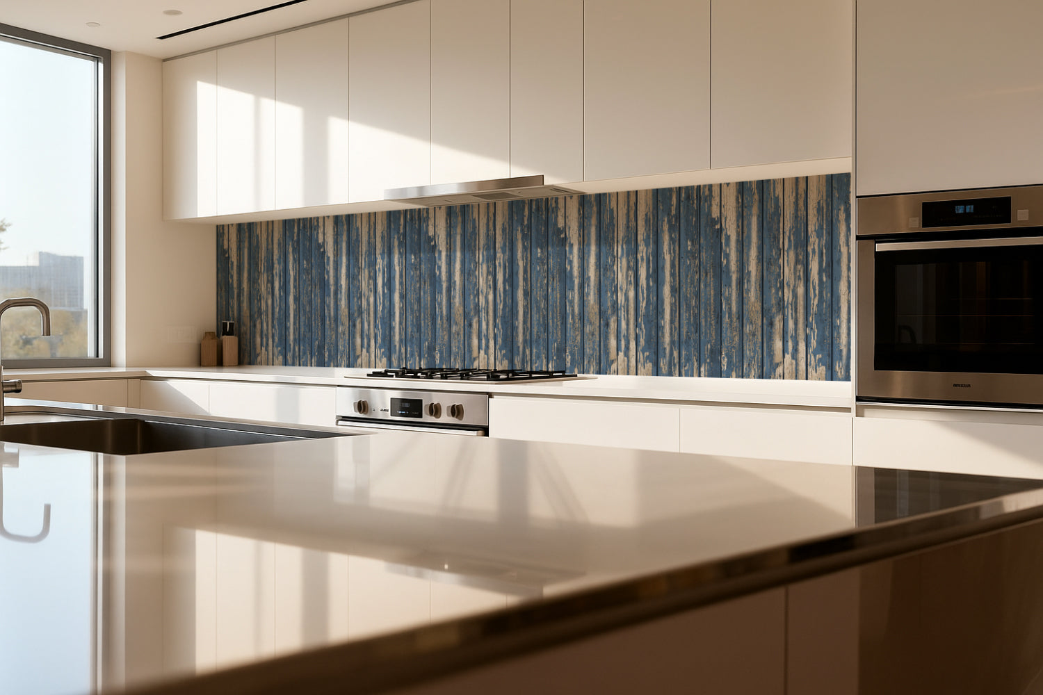 Küchenrückwand Holzoptik