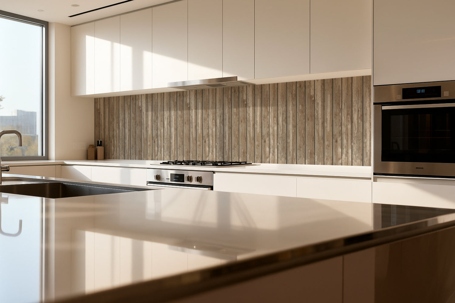 Küchenrückwand Holzoptik