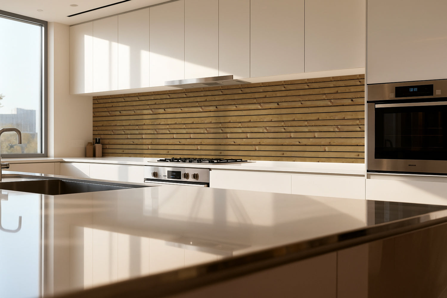 Küchenrückwand Holzoptik