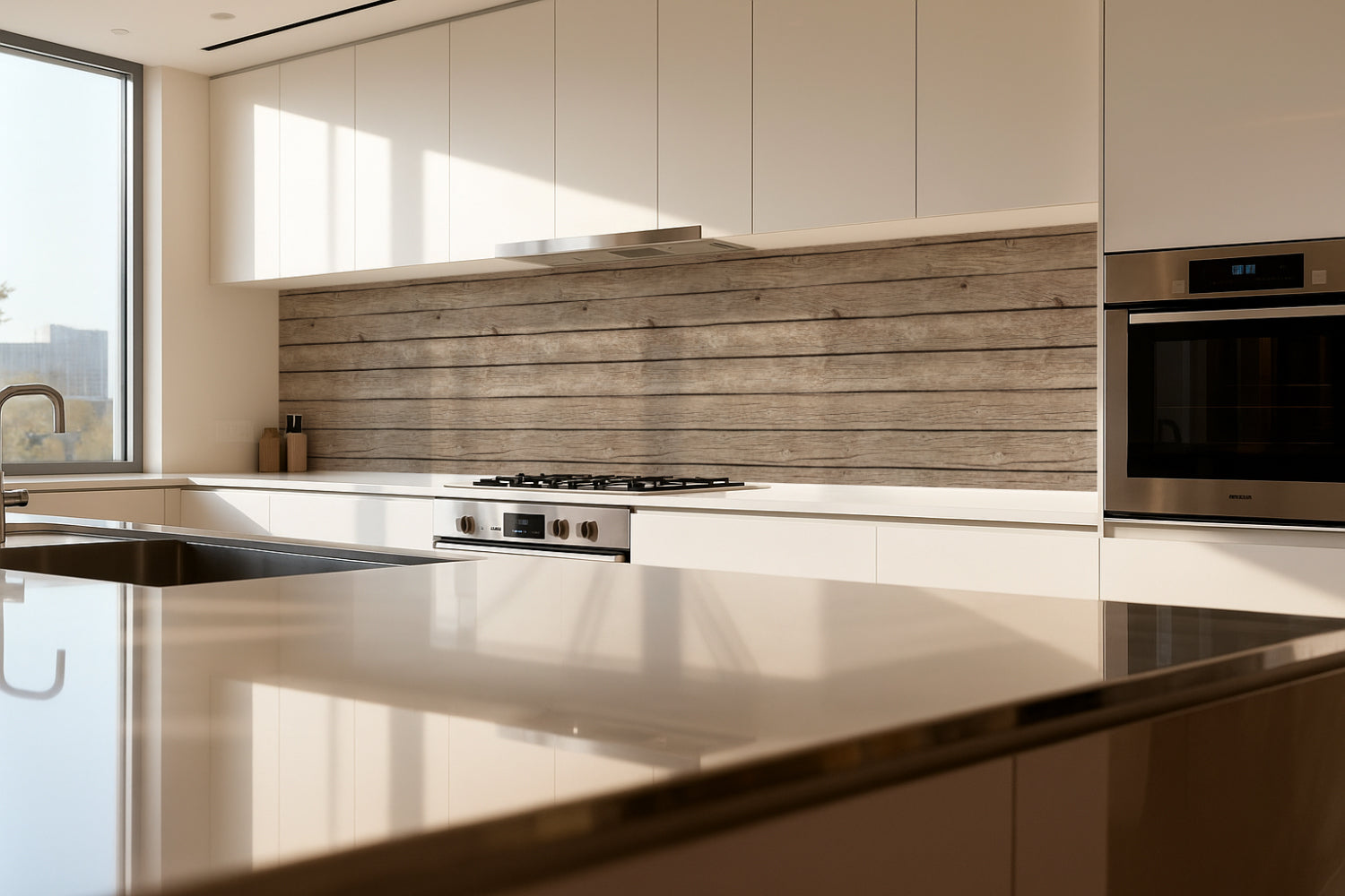 Küchenrückwand Holzoptik
