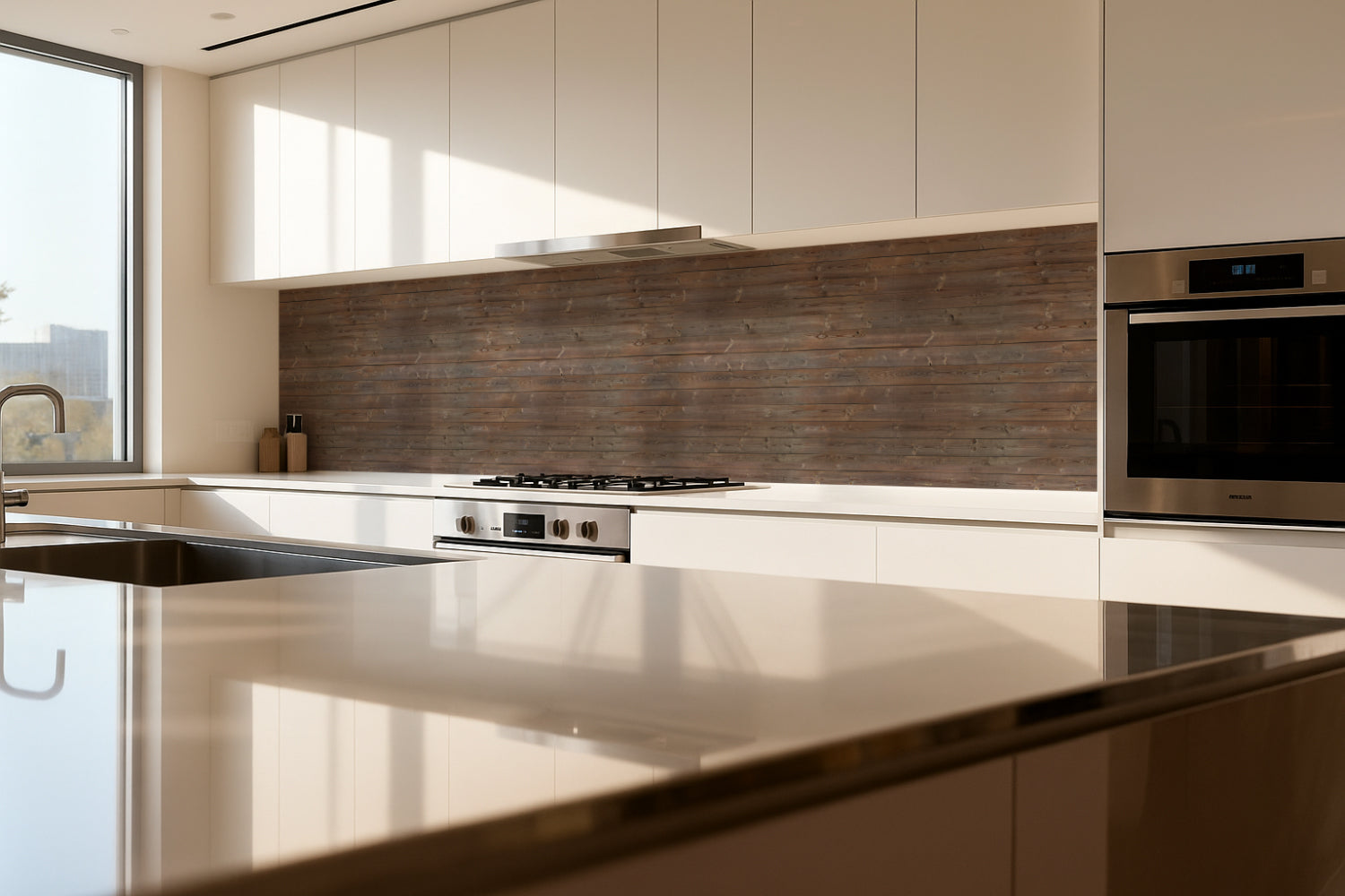 Küchenrückwand Holzoptik