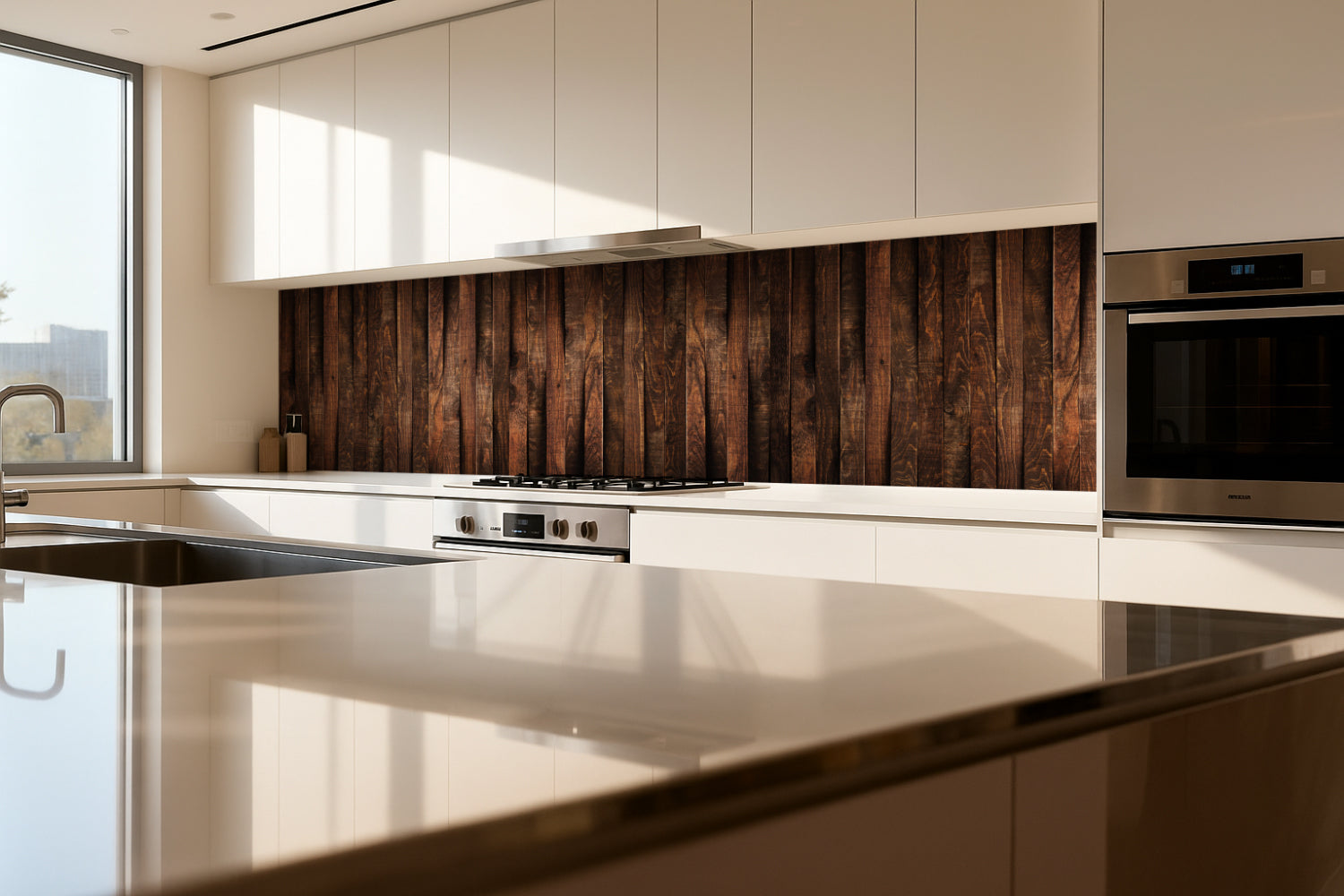 Küchenrückwand Holzoptik