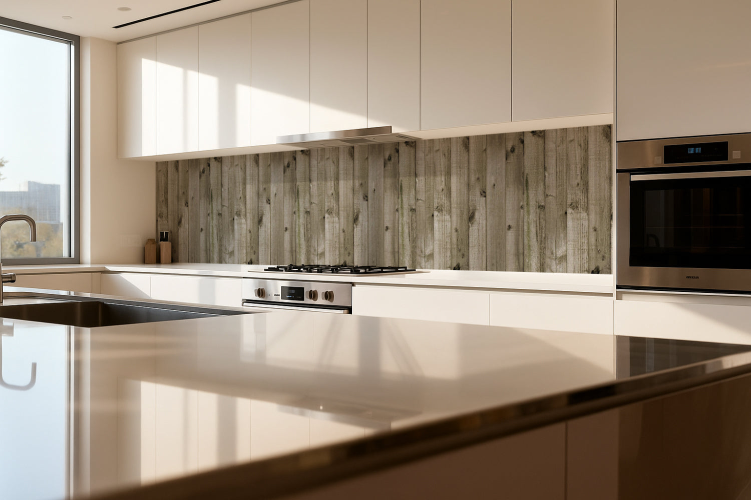 Küchenrückwand Holzoptik