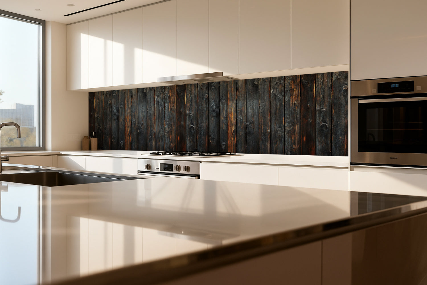 Küchenrückwand Holzoptik