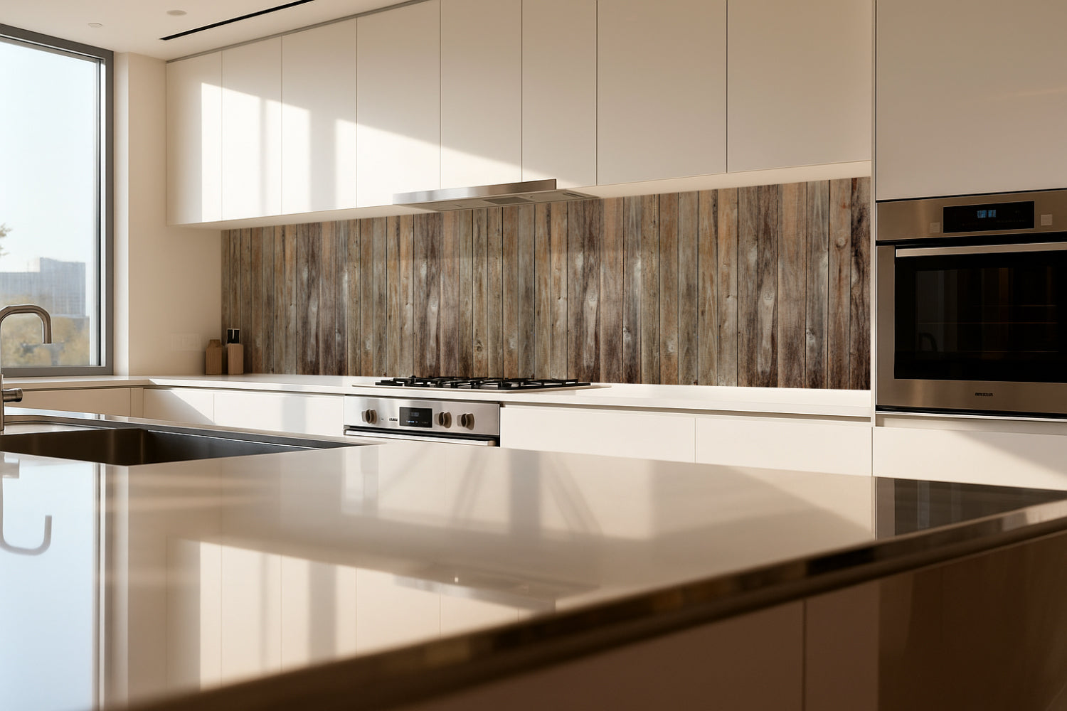 Küchenrückwand Holzoptik