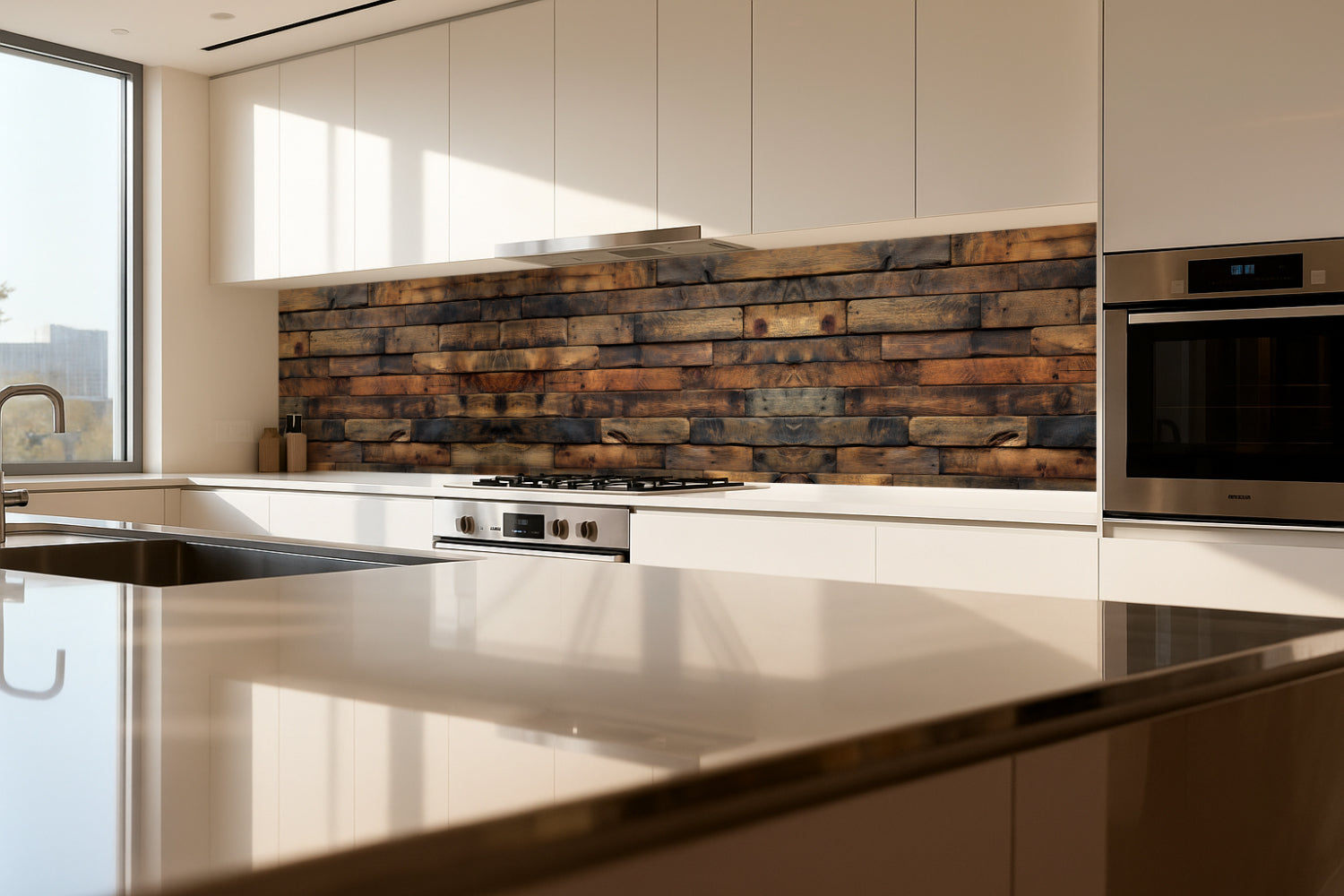 Küchenrückwand Holzoptik