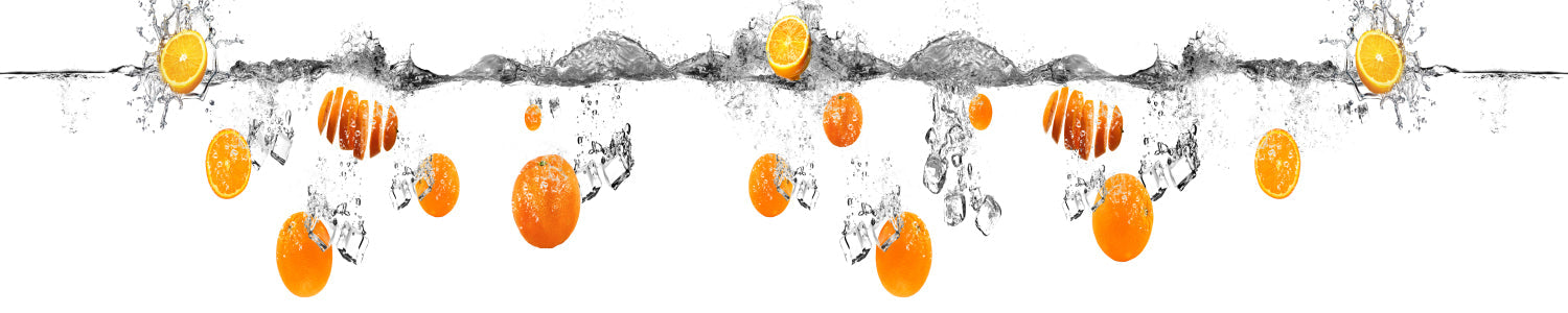 Küchenrückwand Orange Spritzwasser