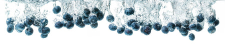 Küchenrückwand Blaubeeren im Wasser