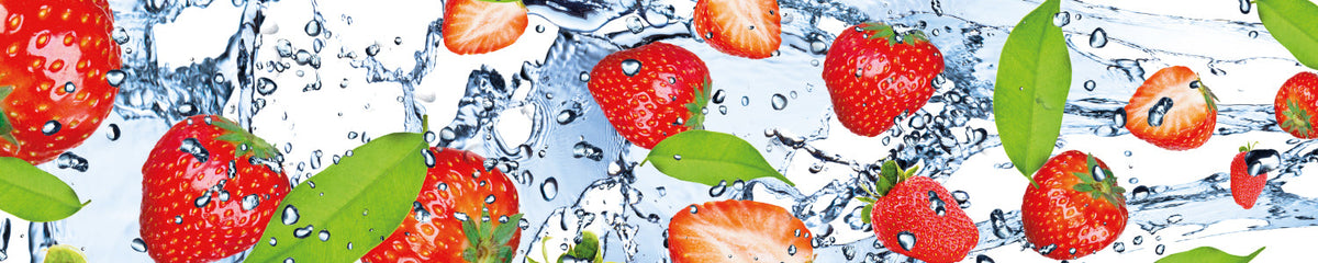 Küchenrückwand Erdbeeren Splash