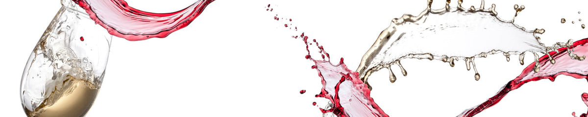 Küchenrückwand Rotwein & Weißwein Splash
