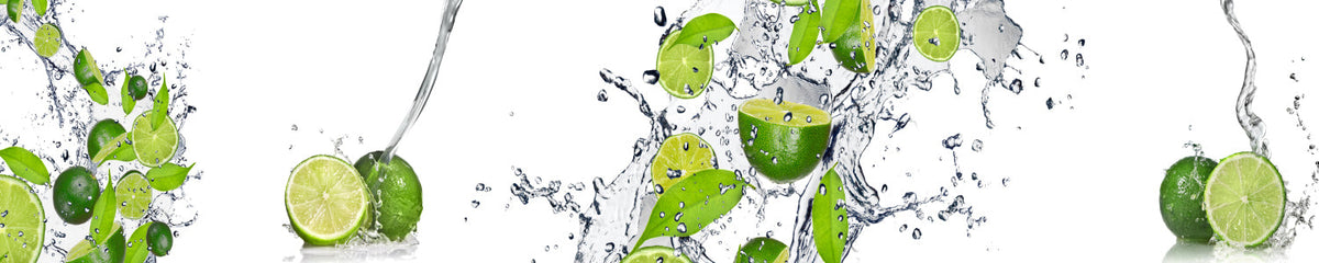Küchenrückwand Limetten Splash