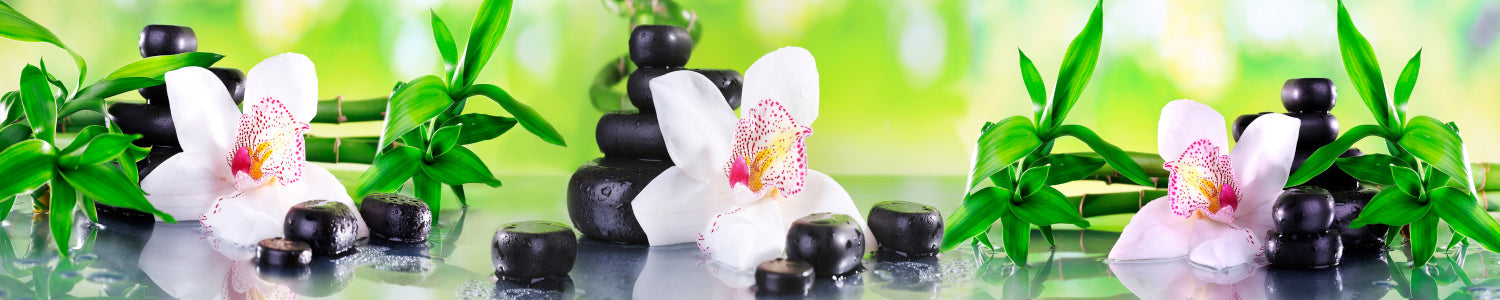 Küchenrückwand Spa Orchideen