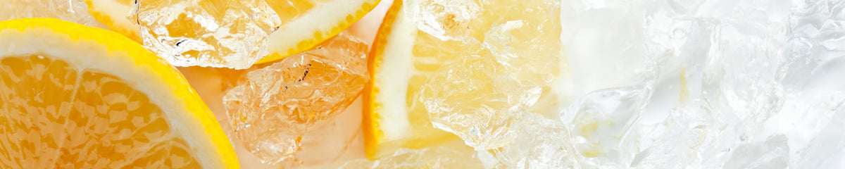 Küchenrückwand Eis und Zitrone