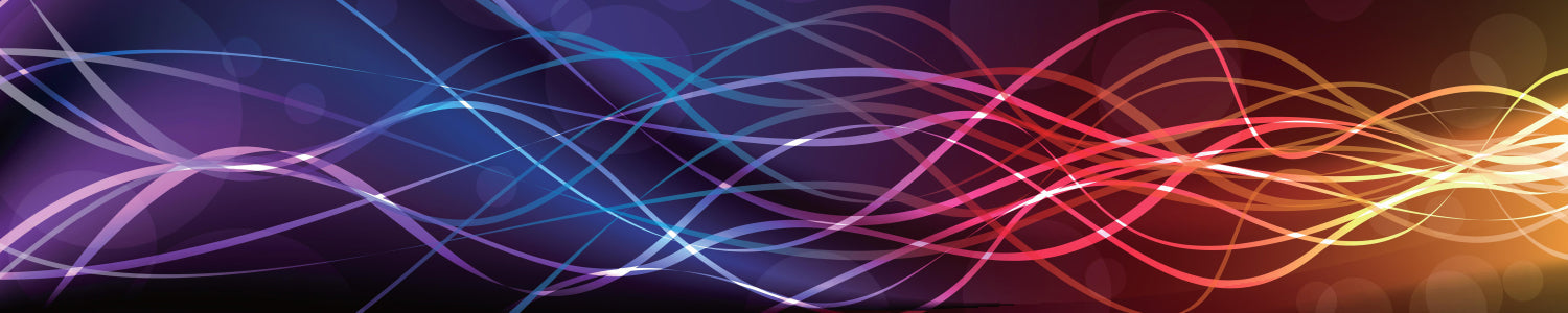 Küchenrückwand mit abstraktem Wellenmotiv