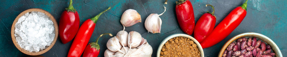 Küchenrückwand Chili & Knoblauch