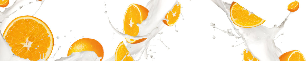 Küchenrückwand Orangen Splash