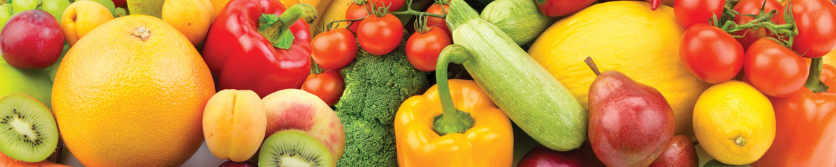 Küchenrückwand Obst und Gemüse Bunt