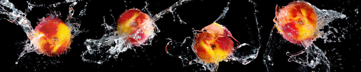 Küchenrückwand Pfirsich Splash
